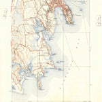 United States Geological Survey New Bedford South, MA (1941, 31680-Scale) digital map
