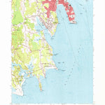United States Geological Survey New Bedford South, MA (1963, 24000-Scale) digital map
