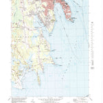 United States Geological Survey New Bedford South, MA (1977, 25000-Scale) digital map