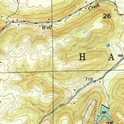 United States Geological Survey New Bellsville, IN (1948, 24000-Scale) digital map