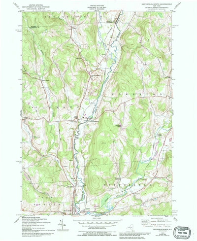 United States Geological Survey New Berlin North, NY (1943, 24000-Scale) digital map