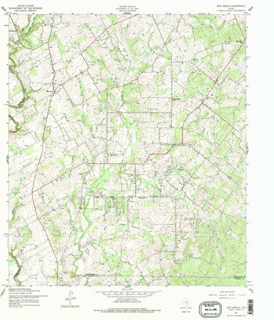 United States Geological Survey New Berlin, TX (1957, 24000-Scale) digital map
