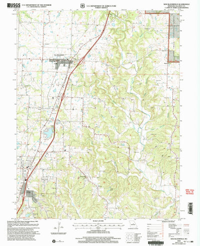 United States Geological Survey New Bloomfield, MO (2000, 24000-Scale) digital map