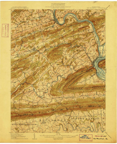 United States Geological Survey New Bloomfield, PA (1907, 62500-Scale) digital map