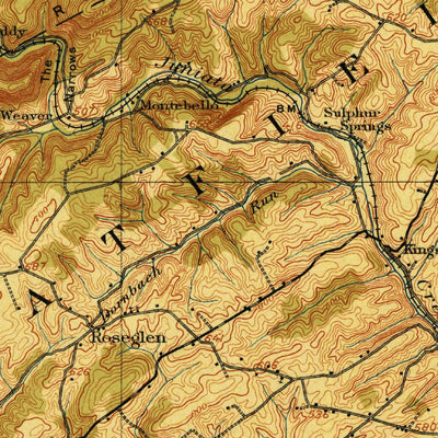 United States Geological Survey New Bloomfield, PA (1907, 62500-Scale) digital map