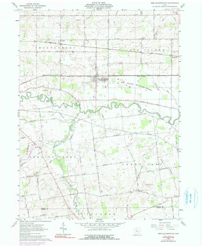 United States Geological Survey New Bloomington, OH (1961, 24000-Scale) digital map