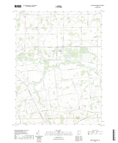 United States Geological Survey New Bloomington, OH (2023, 24000-Scale) digital map
