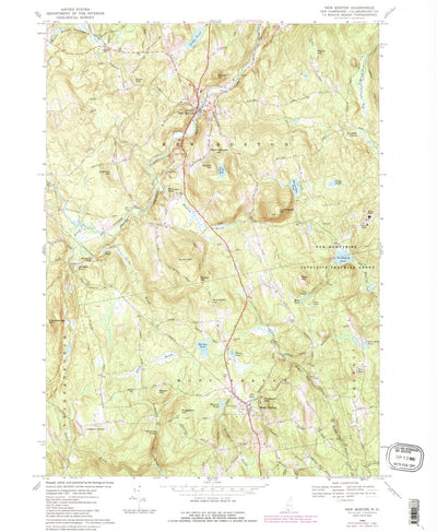 United States Geological Survey New Boston, NH (1968, 24000-Scale) digital map