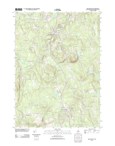 United States Geological Survey New Boston, NH (2012, 24000-Scale) digital map