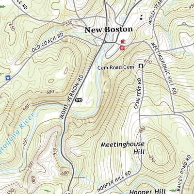 United States Geological Survey New Boston, NH (2021, 24000-Scale) digital map