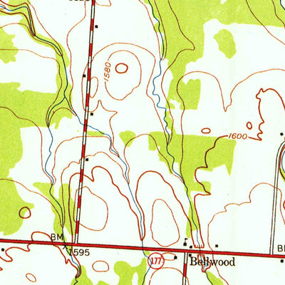United States Geological Survey New Boston, NY (1943, 24000-Scale) digital map