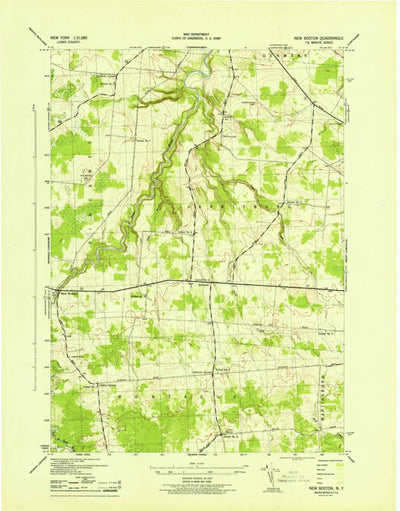United States Geological Survey New Boston, NY (1943, 31680-Scale) digital map
