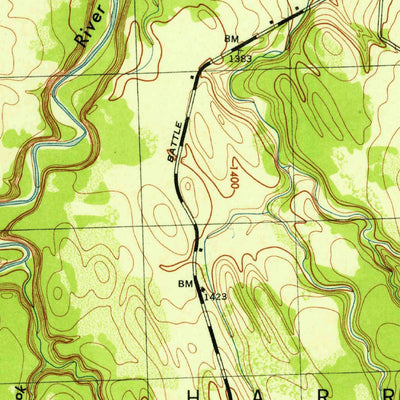 United States Geological Survey New Boston, NY (1943, 31680-Scale) digital map