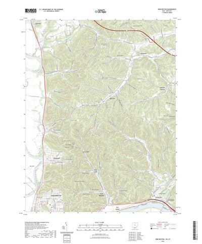 United States Geological Survey New Boston, OH (2023, 24000-Scale) digital map