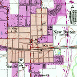 United States Geological Survey New Boston, TX (1954, 24000-Scale) digital map