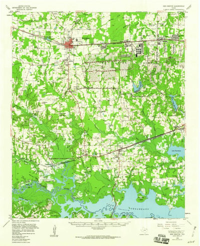 United States Geological Survey New Boston, TX (1955, 62500-Scale) digital map
