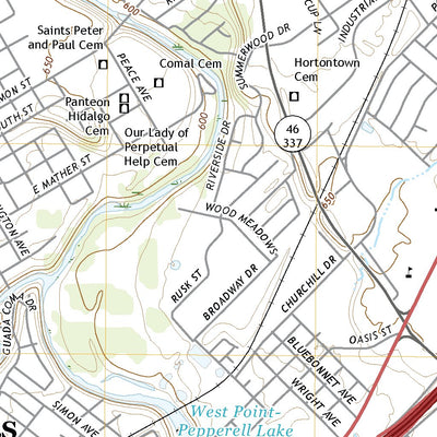 United States Geological Survey New Braunfels East, TX (2022, 24000-Scale) digital map