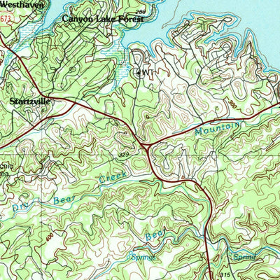 United States Geological Survey New Braunfels, TX (1992, 100000-Scale) digital map