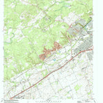 United States Geological Survey New Braunfels West, TX (1988, 24000-Scale) digital map