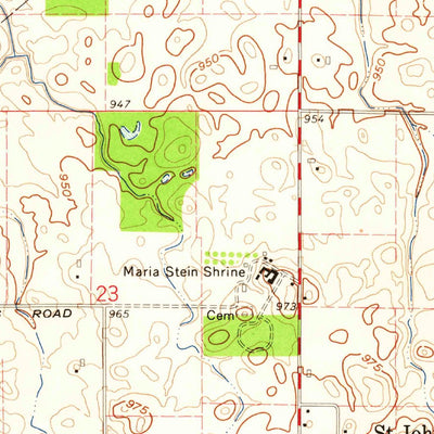 United States Geological Survey New Bremen, OH (1961, 24000-Scale) digital map