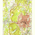 United States Geological Survey New Britain, CT (1953, 31680-Scale) digital map