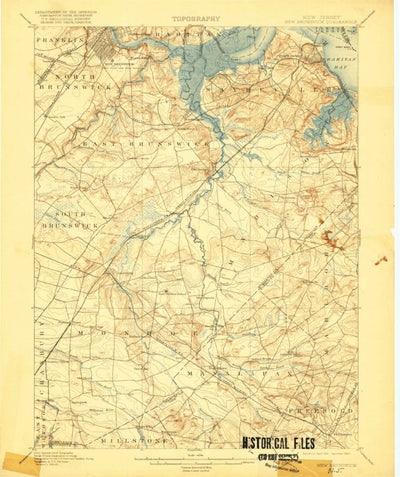 United States Geological Survey New Brunswick, NJ-NY (1901, 62500-Scale) digital map