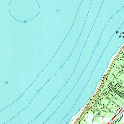 United States Geological Survey New Buffalo East, MI-IN (1970, 24000-Scale) digital map