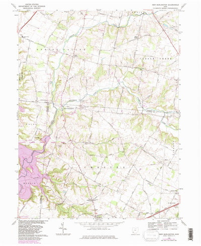 United States Geological Survey New Burlington, OH (1968, 24000-Scale) digital map