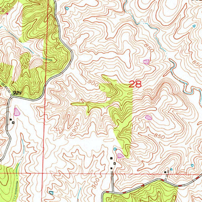 United States Geological Survey New Cambria West, MO (1950, 24000-Scale) digital map