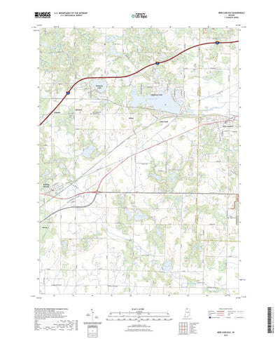 United States Geological Survey New Carlisle, IN (2022, 24000-Scale) digital map