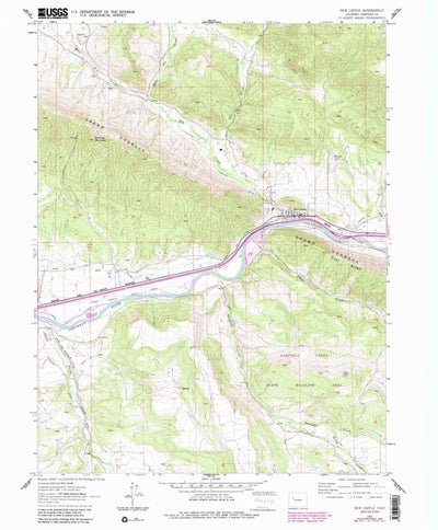 United States Geological Survey New Castle, CO (1962, 24000-Scale) digital map