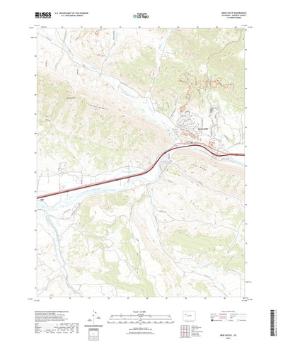 United States Geological Survey New Castle, CO (2022, 24000-Scale) digital map