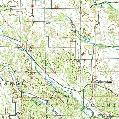 United States Geological Survey New Castle, IN (1986, 100000-Scale) digital map
