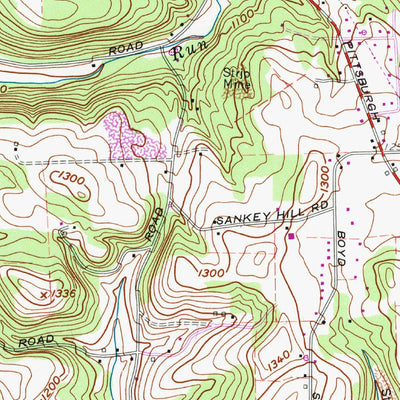 United States Geological Survey New Castle South, PA (1958, 24000-Scale) digital map