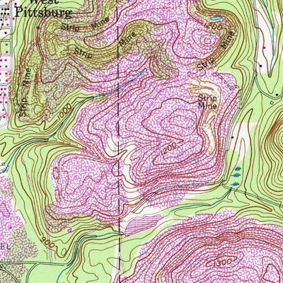 United States Geological Survey New Castle South, PA (1958, 24000-Scale) digital map
