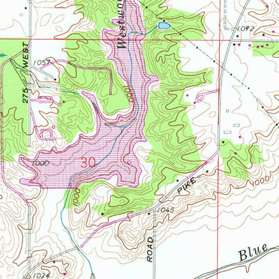 United States Geological Survey New Castle West, IN (1960, 24000-Scale) digital map
