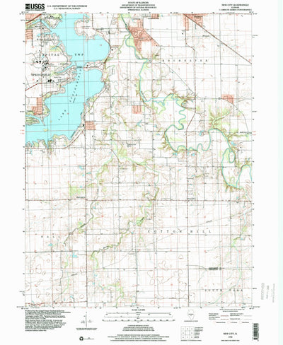 United States Geological Survey New City, IL (1998, 24000-Scale) digital map