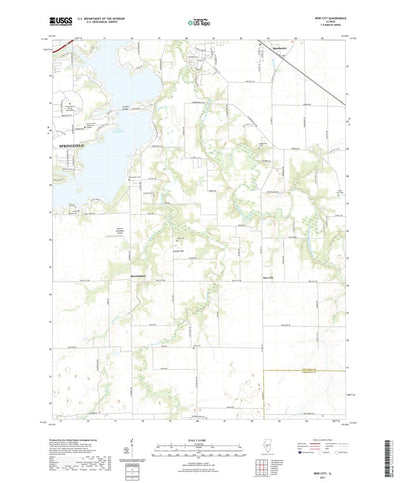 United States Geological Survey New City, IL (2021, 24000-Scale) digital map