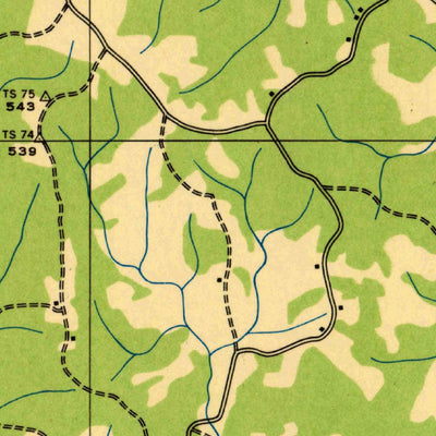 United States Geological Survey New Concord, KY (1936, 24000-Scale) digital map