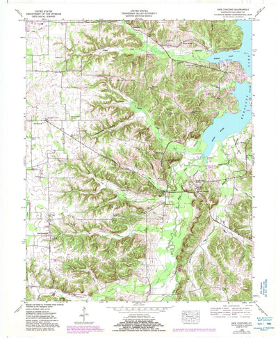 United States Geological Survey New Concord, KY (1955, 24000-Scale) digital map