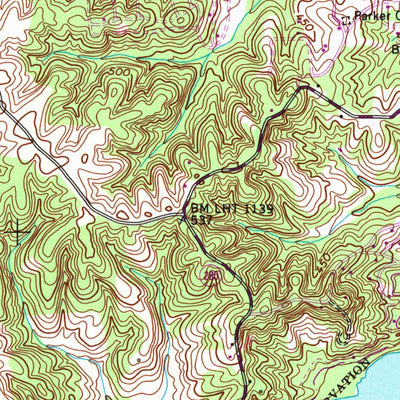United States Geological Survey New Concord, KY (1955, 24000-Scale) digital map