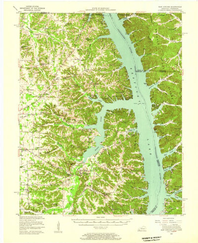 United States Geological Survey New Concord, KY-TN (1955, 62500-Scale) digital map