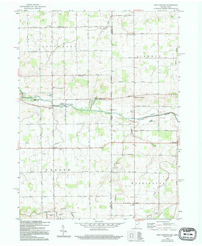 United States Geological Survey New Corydon, IN-OH (1960, 24000-Scale) digital map