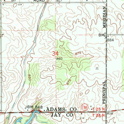 United States Geological Survey New Corydon, IN-OH (1960, 24000-Scale) digital map