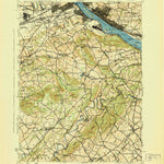 United States Geological Survey New Cumberland, PA (1943, 62500-Scale) digital map