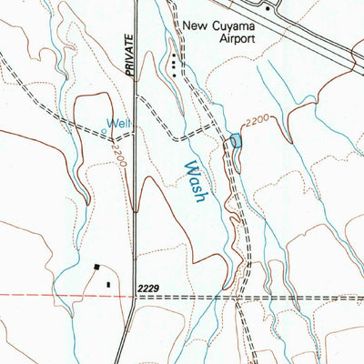 United States Geological Survey New Cuyama, CA (1995, 24000-Scale) digital map