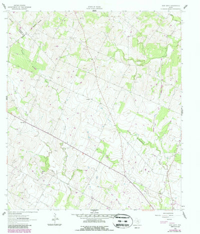 United States Geological Survey New Davy, TX (1961, 24000-Scale) digital map