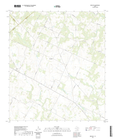 United States Geological Survey New Davy, TX (2022, 24000-Scale) digital map