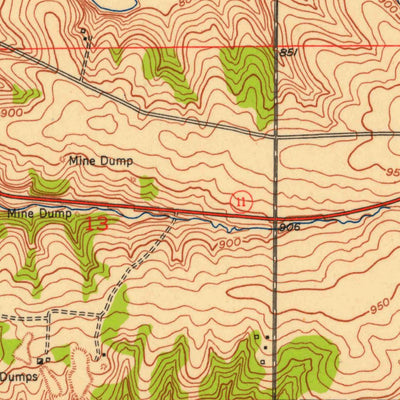 United States Geological Survey New Diggings, WI-IL (1952, 24000-Scale) digital map