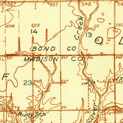United States Geological Survey New Douglas, IL (1937, 48000-Scale) digital map
